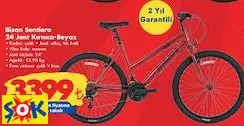 BİSAN SENTİERO 24 JANT KIRMIZI-BEYAZ BİSİKLET BİSAN SENTİERO 24 JANT KIRMIZI-BEYAZ BİSİKLET